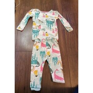 baby girls all over print princess & carriage 9 months nwot carters pajama pj